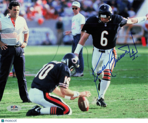 Kevin Butler Signed Chicago Bears Football 8x10 Photo PSA Autographed