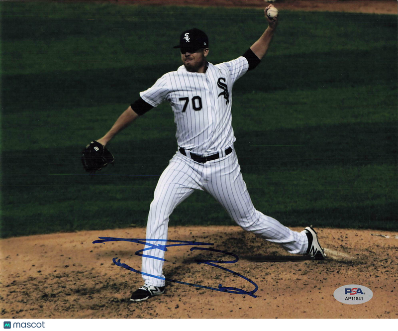Aaron Bummer Chicago White Sox Signed 8x10 Photo PSA