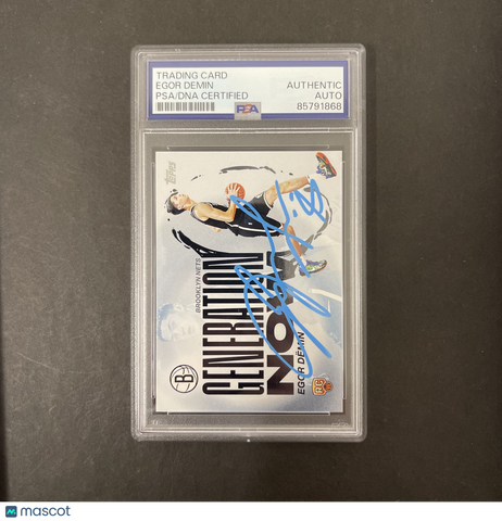 Egor Demin 2025 Topps Generation#GN-8 Signed Card PSA Autographed