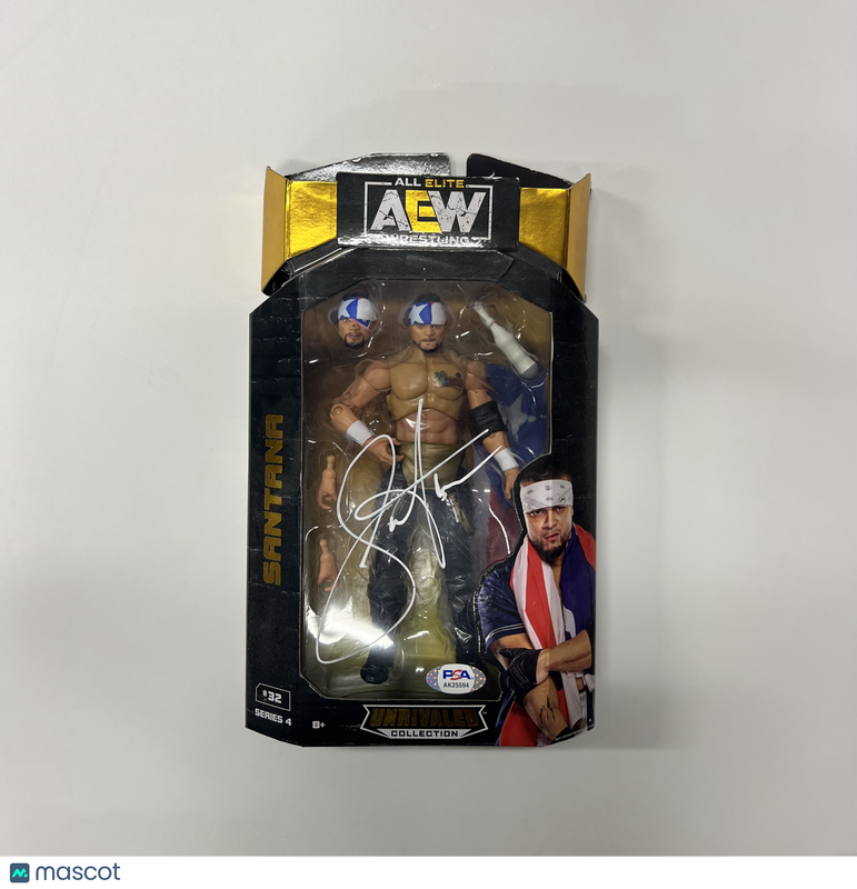 Santana Signed Wrestling Funko Pop