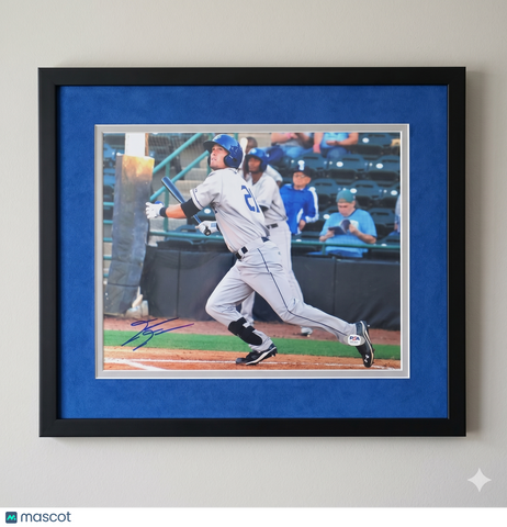 David Dahl Colorado Rockies Signed 11x14 Custom Framed Photo PSA