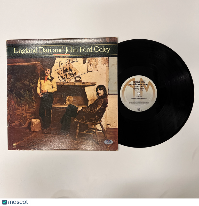 John Ford Coley Signed  I Hear the Music Vinyl Album PSA Autographed