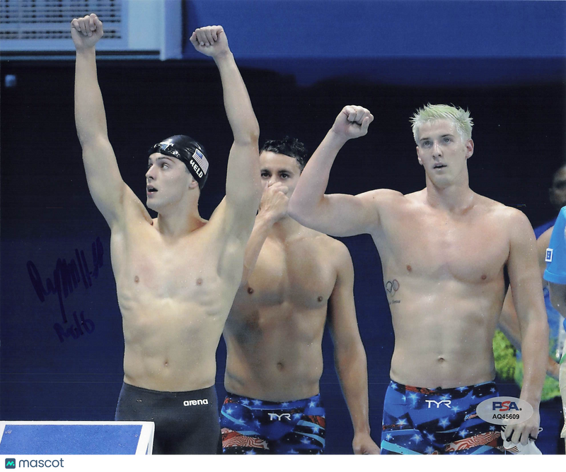 Ryan Held Signed Swimming 8x10 Photo PSA Auth