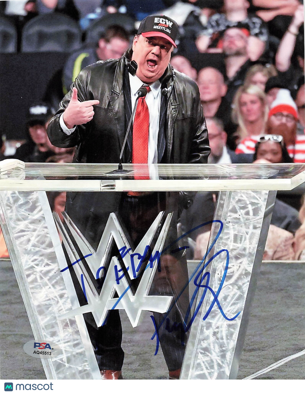 Paul Heyman Signed Wrestling 8x10 Photo PSA Autographed