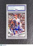 2017 Topps Update Series Baseball#US114 Pat Neshek Signed Card Auto PSA Slabbed