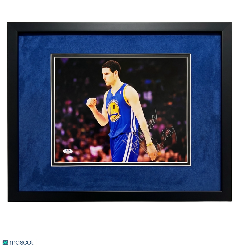 Klay Thompson Golden State Warriors Signed 11x14 Custom Framed Photo PSA