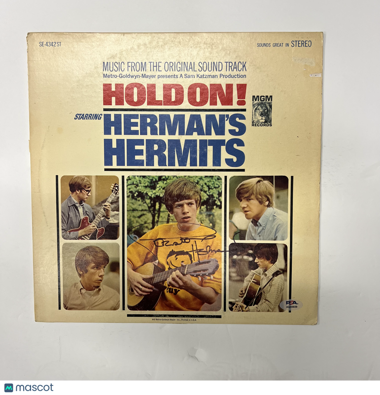 Peter Noone Signed Hold On Vinyl Album PSA Autographed