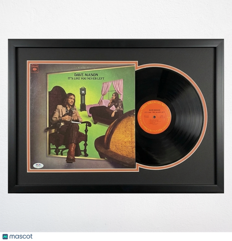Dave Mason Signed It’s Like You Never Left Custom Framed Vinyl Album PSA