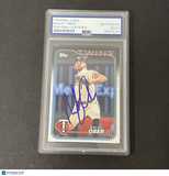 2024 Series One #121 Bailey Ober signed card PSA Auto Authentic Twins