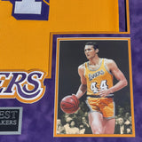 Jerry West Signed Jersey Custom Framed "34x40" PSA Los Angeles Lakers Autograph