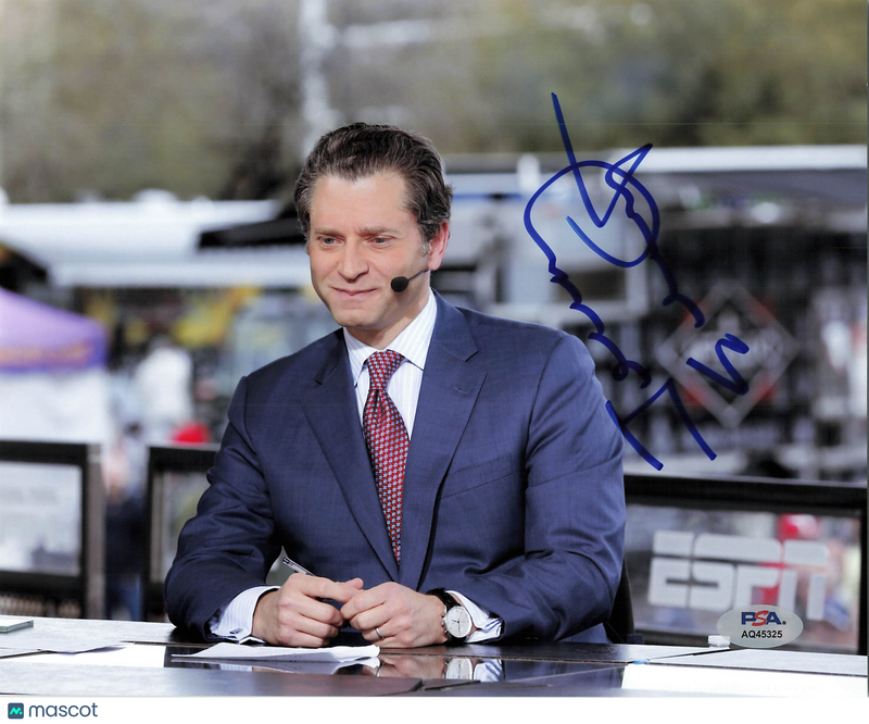 Jeremy Schaap Signed ESPN Sport Anchor 8x10 photo PSA Autographed