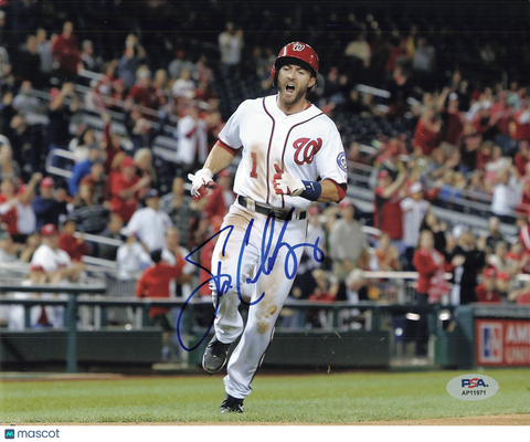 Steven Lombardozzi Jr. Washington Nationals Signed 8x10 Photo PSA