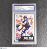 2002 Topps Heritage#50 Juan Cruz Signed Card Auto PSA Slabbed Cubs