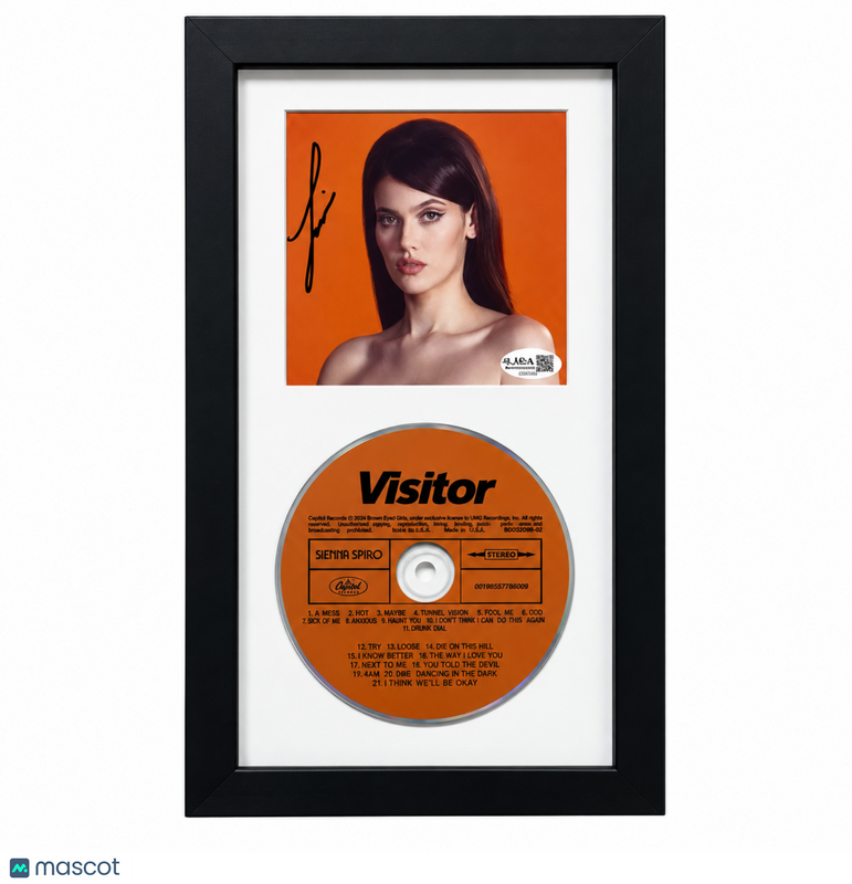Sienna Spiro Signed Framed CD Visitor JSA Autographed