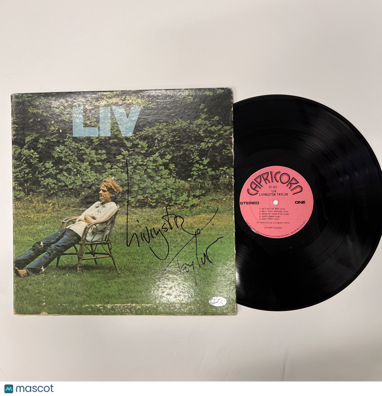 Livingston Taylor Signed Liv Vinyl PSA Album Auth