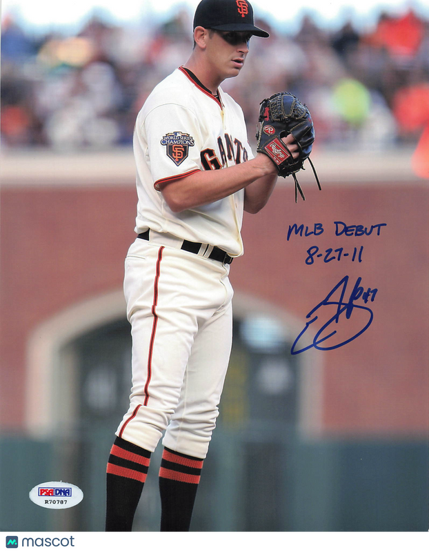 Eric Surkamp San Francisco Giants Signed 8x10 Photo PSA Autographed