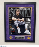 Luka Doncic Signed Custom Framed Los Angeles Lakers Basketball Photo PSA