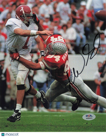 Mike Vrabel Signed Ohio State Buckeyes Football 8x10 Photo Autographed