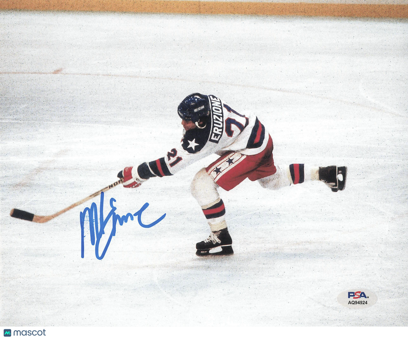 Mike Eruzione signed 8x10 Photo Hockey PSA Autographed