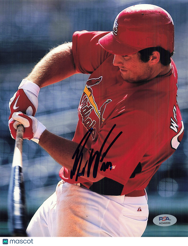 Brett Wallace St. Louis Cardinals Signed 8x10 Photo PSA