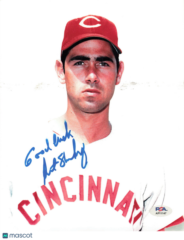 Art Shamsky Cincinnati Reds Signed 8x10 Photo PSA