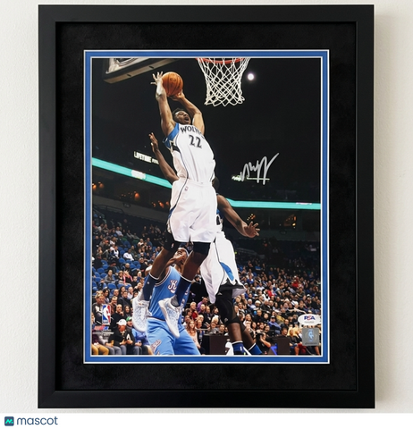 Andrew Wiggins Minnesota Timberwolves Signed 11x14 Custom Framed Photo PSA