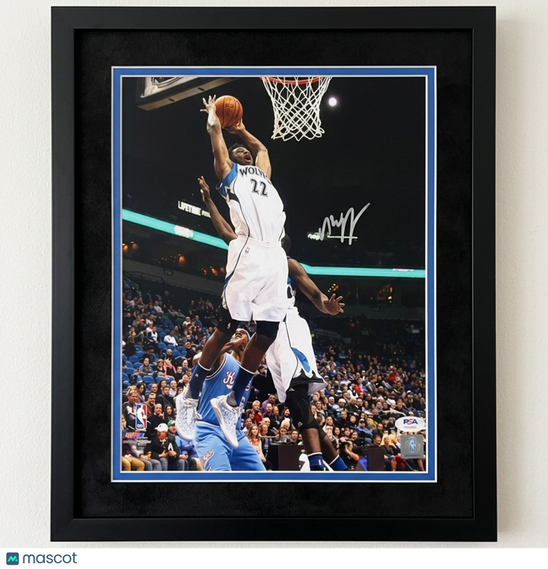 Andrew Wiggins Minnesota Timberwolves Signed 11x14 Custom Framed Photo PSA