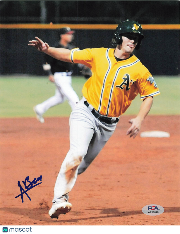 Austin Beck Oakland Athletics Signed 8x10 Photo PSA