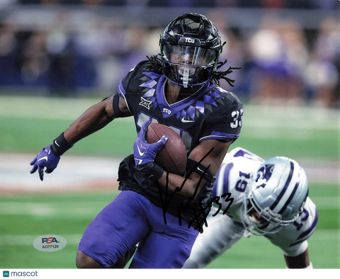 Kendre Miller Signed TCU Horned Frogs Football 8x10 Photo PSA Autographed