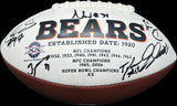 2025 Chicago Bears Team Signed Football PSA LOA Autographed Bears
