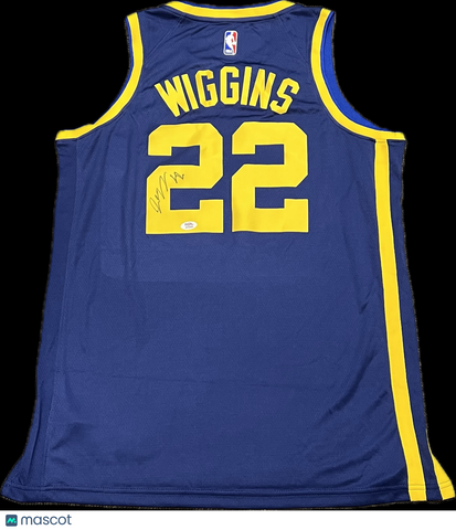 Andrew Wiggins Signed Jersey PSA Golden State Warriors Autographed
