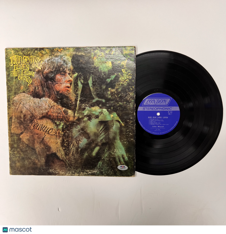 John Mayall Signed Blues from Laurel Canyon Vinyl Album PSA Auth
