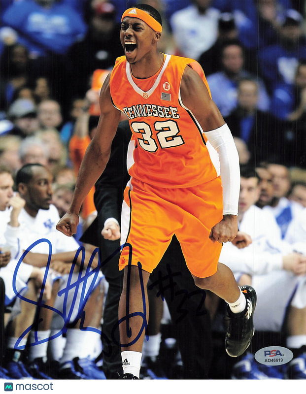 Scotty Hopson Tennessee Volunteers Signed Basketball 8x10 Photo PSA