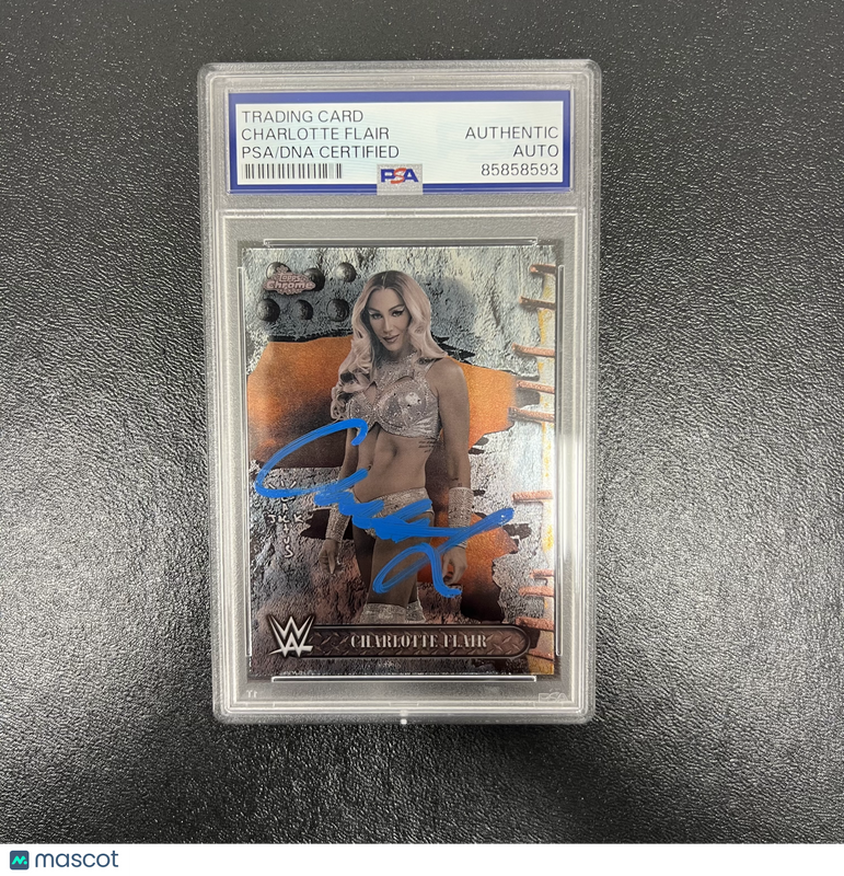 2025 Topps Chrome#63 Charlotte Flair Signed Card PSA Autographed