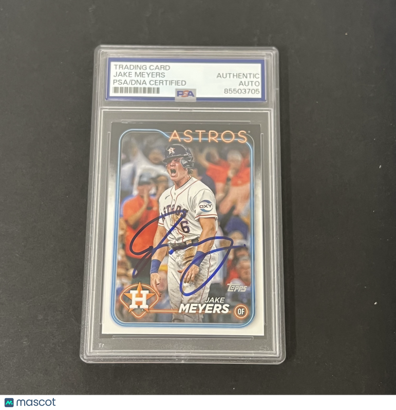 2024 Topps Series 2 #564 Jake Meyers signed card PSA