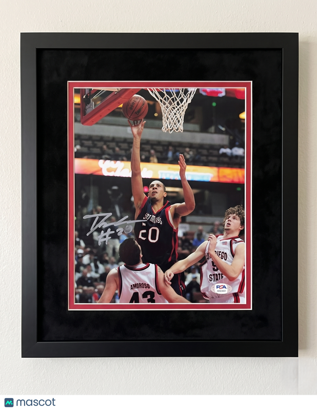 Diamon Simpson Saint Mary's Gaels Signed Basketball 8x10 Custom Framed Photo PSA