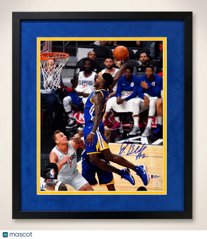 Jordan Bell Golden State Warriors Signed 11x14 Custom Framed Photo BAS