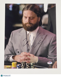 Zach Galifianakis signed 11x14 Photo PSA Autographed The Hangover