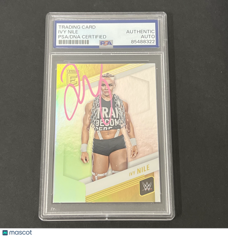 2023 Panini Donruss Elite WWE #85 Ivy Nile signed card PSA