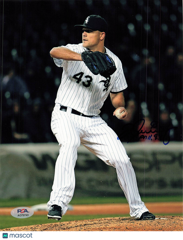 Dan Jennings Chicago White Sox Signed 8x10 Photo PSA