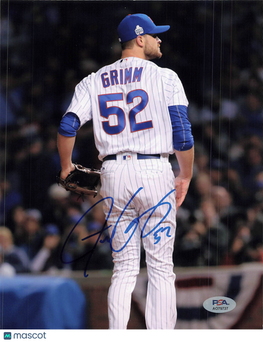 Justin Grimm Chicago Cubs Signed 8x10 Photo PSA