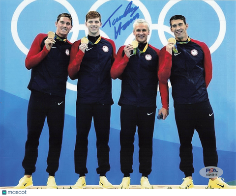Townley Haas Signed Olympic Swimming 8x10 Photo PSA Auth