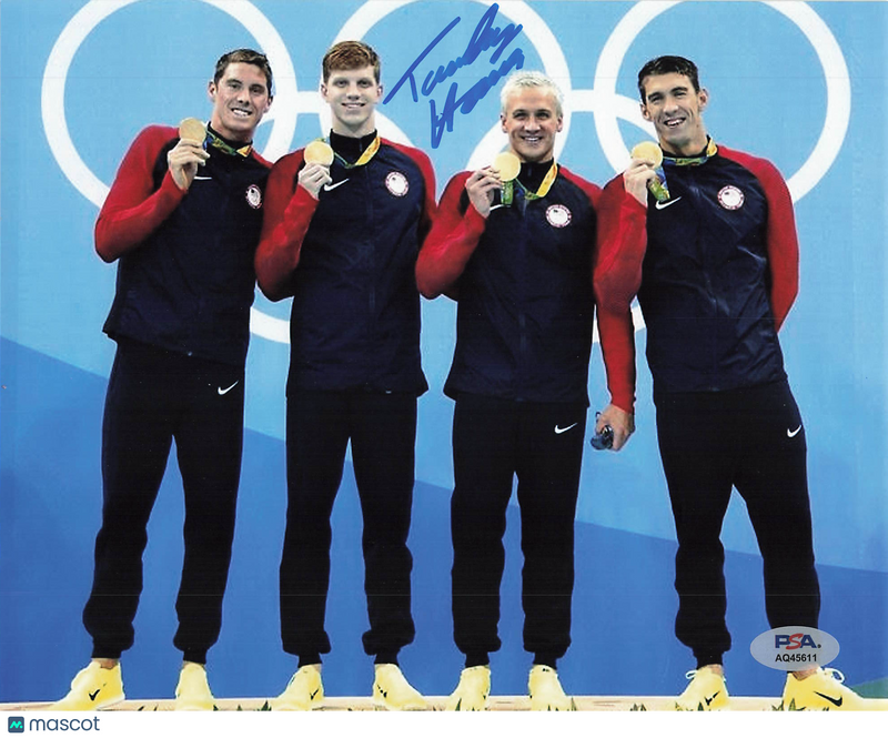 Townley Haas Signed Olympic Swimming 8x10 Photo PSA Auth