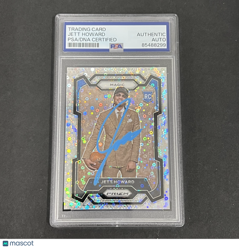 2023-24 Panini #132 Jett Howard Silver Disco Prizm Rookie signed card PSA