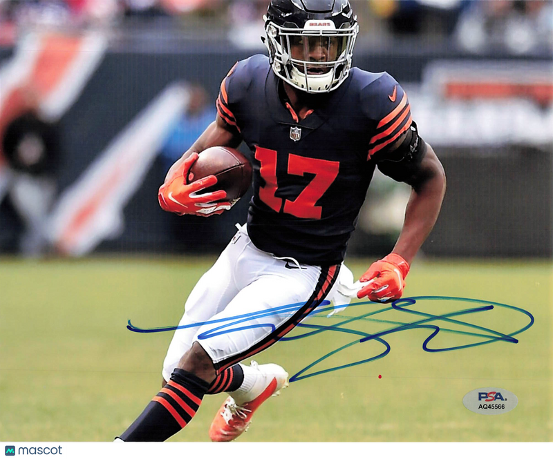 Anthony Miller Signed Chicago Bears Football 8x10 Photo PSA Autographed