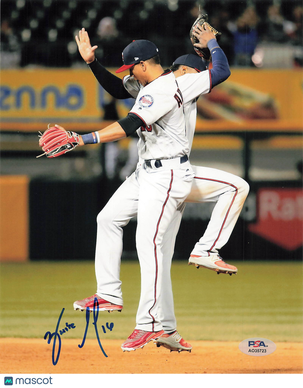 Ehire Adrianza Minnesota Twins Signed 8x10 Photo PSA