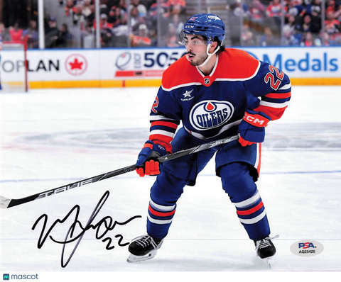 Matthew Savoie Signed Hockey 8x10 Photo PSA Autographed