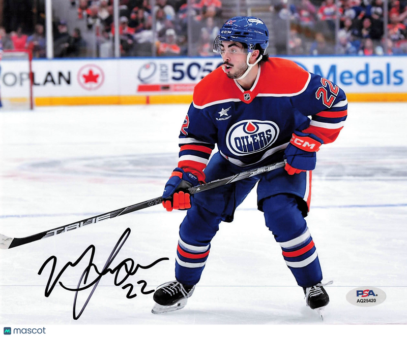 Matthew Savoie Signed Hockey 8x10 Photo PSA Autographed