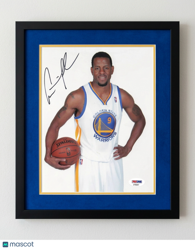 Andre Iguodala Golden State Warriors Signed Photo Framed PSA 11x14
