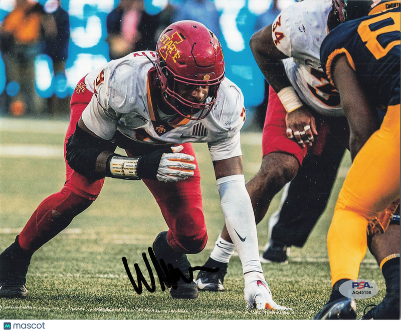 Will McDonald IV Signed Iowa State Cyclones Football 8x10 Photo PSA Autographed